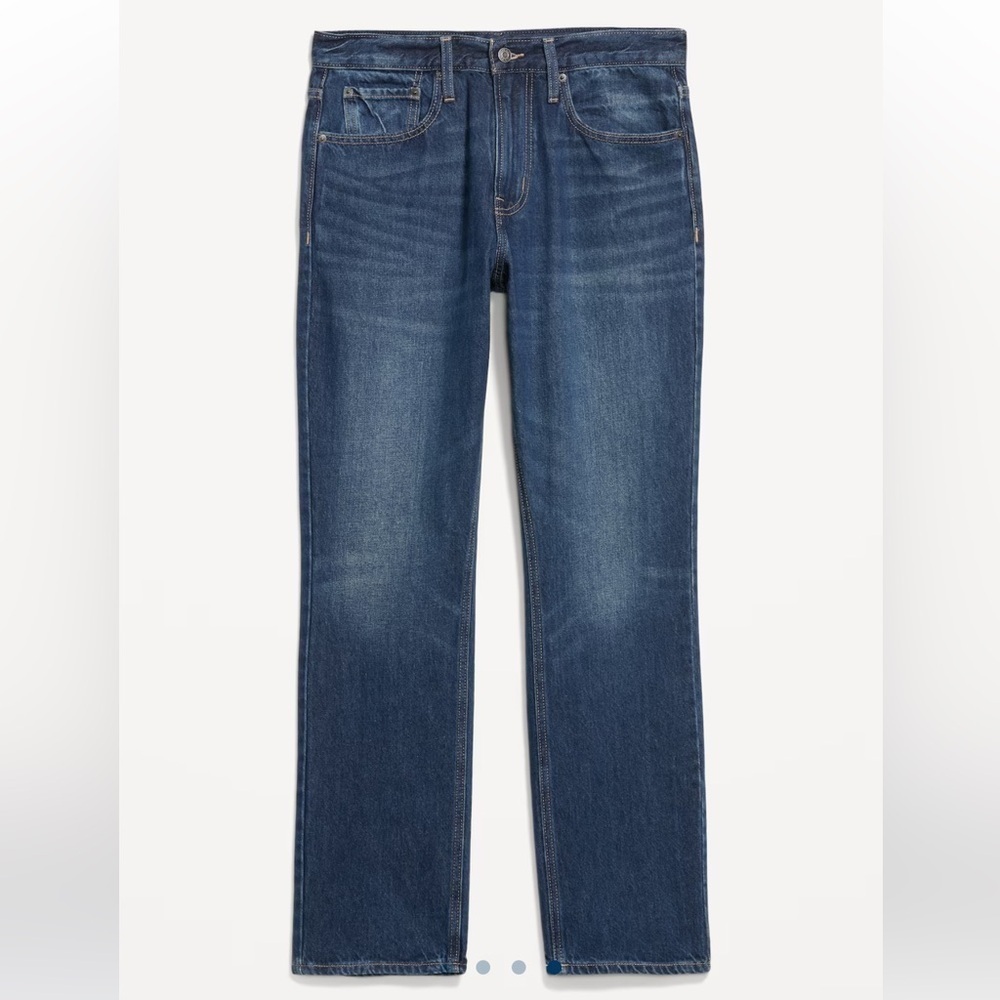 NWT Old Navy Blue Straight Jeans Classic Style Size 30/30